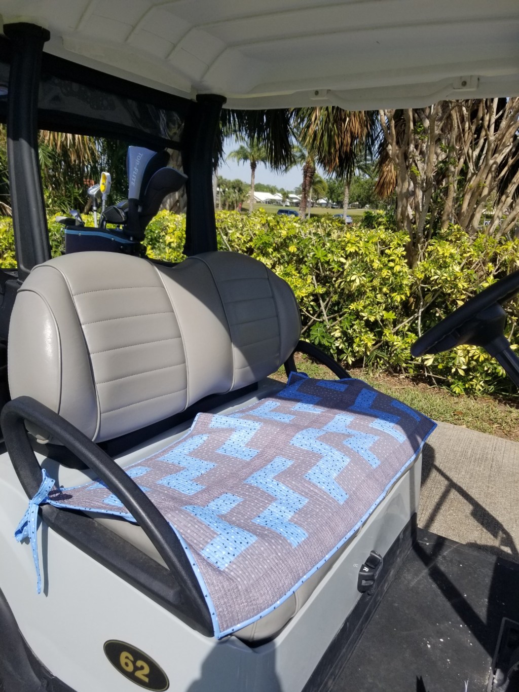 Quilted Golf Cart Seat Cover